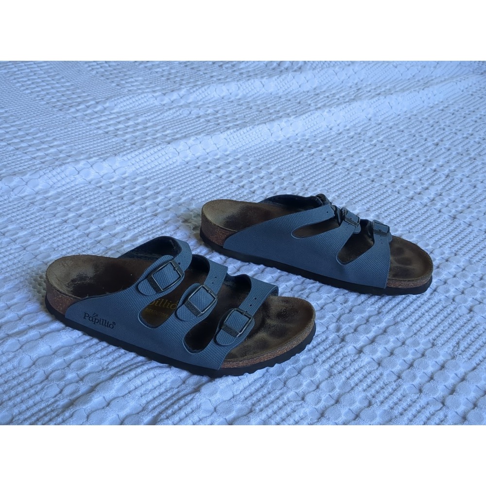 Papillio Birkenstock Florida Sandals Buckle Blue Size 36 EU‎ 5-5.5 US